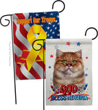 Patriotic British Short Hair - Pets Nature Vertical Impressions Decorative Flags HG120125 Made In USA