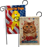 Patriotic Brown Dilute Calico - Pets Nature Vertical Impressions Decorative Flags HG120139 Made In USA