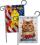 Patriotic Brown Dilute Calico - Pets Nature Vertical Impressions Decorative Flags HG120139 Made In USA