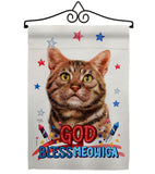 Patriotic American Short Hair - Pets Nature Vertical Impressions Decorative Flags HG120111 Made In USA