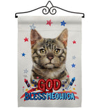 Patriotic Bengal - Pets Nature Vertical Impressions Decorative Flags HG120116 Made In USA