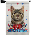Patriotic Bengal - Pets Nature Vertical Impressions Decorative Flags HG120116 Made In USA