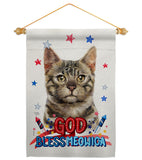 Patriotic Bengal - Pets Nature Vertical Impressions Decorative Flags HG120116 Made In USA