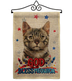 Patriotic Bengal - Pets Nature Vertical Impressions Decorative Flags HG120116 Made In USA