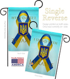 Stand with Ukraine - Support Inspirational Vertical Impressions Decorative Flags HG170258 Made In USA