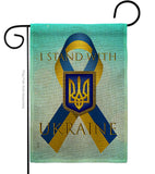 Stand with Ukraine - Support Inspirational Vertical Impressions Decorative Flags HG170258 Made In USA