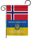 Norway Stand With Ukraine - Support Inspirational Vertical Impressions Decorative Flags HG170268 Made In USA