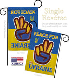 Peace Ukraine - Support Inspirational Vertical Impressions Decorative Flags HG170272 Made In USA