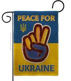 Peace Ukraine - Support Inspirational Vertical Impressions Decorative Flags HG170272 Made In USA