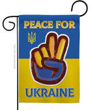 Peace Ukraine - Support Inspirational Vertical Impressions Decorative Flags HG170272 Made In USA