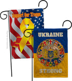 Ukraine Strong - Support Inspirational Vertical Impressions Decorative Flags HG120091 Made In USA