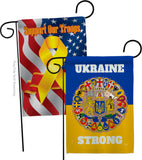 Ukraine Strong - Support Inspirational Vertical Impressions Decorative Flags HG120091 Made In USA