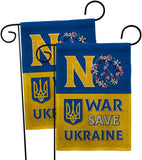 No War, Save Ukraine - Support Inspirational Vertical Impressions Decorative Flags HG120095 Made In USA