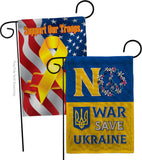 No War, Save Ukraine - Support Inspirational Vertical Impressions Decorative Flags HG120095 Made In USA