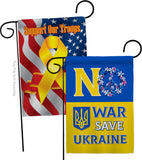 No War, Save Ukraine - Support Inspirational Vertical Impressions Decorative Flags HG120095 Made In USA