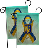 Stand with Ukraine - Support Inspirational Vertical Impressions Decorative Flags HG170258 Made In USA