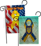 Stand with Ukraine - Support Inspirational Vertical Impressions Decorative Flags HG170258 Made In USA