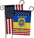 This Home Ukraine - Support Inspirational Vertical Impressions Decorative Flags HG170259 Made In USA