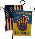 Peace Ukraine - Support Inspirational Vertical Impressions Decorative Flags HG170272 Made In USA