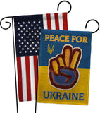 Peace Ukraine - Support Inspirational Vertical Impressions Decorative Flags HG170272 Made In USA