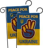 Peace Ukraine - Support Inspirational Vertical Impressions Decorative Flags HG170272 Made In USA