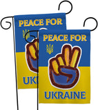 Peace Ukraine - Support Inspirational Vertical Impressions Decorative Flags HG170272 Made In USA