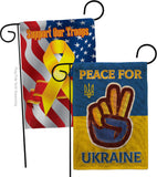 Peace Ukraine - Support Inspirational Vertical Impressions Decorative Flags HG170272 Made In USA