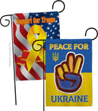 Peace Ukraine - Support Inspirational Vertical Impressions Decorative Flags HG170272 Made In USA