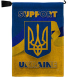 Support Ukraine - Support Inspirational Vertical Impressions Decorative Flags HG120090 Made In USA