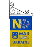 No War, Save Ukraine - Support Inspirational Vertical Impressions Decorative Flags HG120095 Made In USA