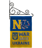 No War, Save Ukraine - Support Inspirational Vertical Impressions Decorative Flags HG120095 Made In USA