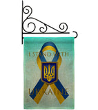 Stand with Ukraine - Support Inspirational Vertical Impressions Decorative Flags HG170258 Made In USA