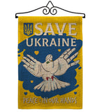 Save Ukraine - Support Inspirational Vertical Impressions Decorative Flags HG170269 Made In USA