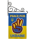 Peace Ukraine - Support Inspirational Vertical Impressions Decorative Flags HG170272 Made In USA