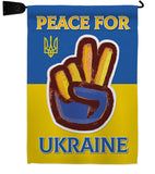 Peace Ukraine - Support Inspirational Vertical Impressions Decorative Flags HG170272 Made In USA