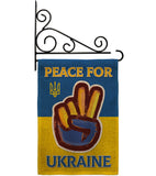 Peace Ukraine - Support Inspirational Vertical Impressions Decorative Flags HG170272 Made In USA