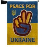 Peace Ukraine - Support Inspirational Vertical Impressions Decorative Flags HG170272 Made In USA