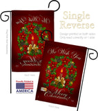 We Wish You - Christmas Winter Vertical Impressions Decorative Flags HG114003 Made In USA