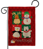 Pal's Greetings - Christmas Winter Vertical Impressions Decorative Flags HG114063 Made In USA