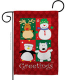 Pal's Greetings - Christmas Winter Vertical Impressions Decorative Flags HG114063 Made In USA