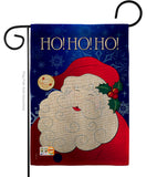 Santa Ho Ho Ho - Christmas Winter Vertical Impressions Decorative Flags HG114064 Made In USA