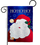 Santa Ho Ho Ho - Christmas Winter Vertical Impressions Decorative Flags HG114064 Made In USA