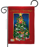 Merry Christmas Tree - Christmas Winter Vertical Impressions Decorative Flags HG114079 Imported