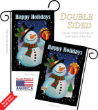 Holiday Snowman - Christmas Winter Vertical Impressions Decorative Flags HG114080 Made In USA