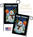 Holiday Snowman - Christmas Winter Vertical Impressions Decorative Flags HG114080 Made In USA