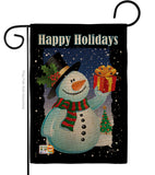 Holiday Snowman - Christmas Winter Vertical Impressions Decorative Flags HG114080 Made In USA