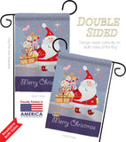 Santa's Star - Christmas Winter Vertical Impressions Decorative Flags HG114089 Made In USA