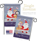 Santa's Star - Christmas Winter Vertical Impressions Decorative Flags HG114089 Made In USA