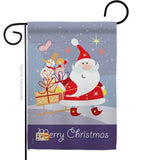 Santa's Star - Christmas Winter Vertical Impressions Decorative Flags HG114089 Made In USA