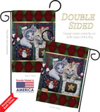 Christmas Calendar Kittens - Christmas Winter Vertical Impressions Decorative Flags HG114097 Made In USA